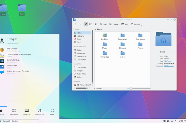Avec KDE Plasma 5, Ubuntu affiche une interface graphique trs Mac.