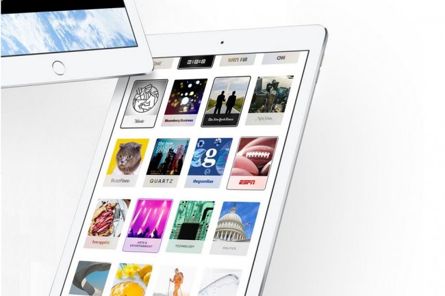 D'une main, Apple inclut dans iOS 9 l'app News qui rassemble des articles d'actualit, et de l'autre main, il permet les bloqueurs de pub sur Safari, un cueil pour les sites de contenus. (crdit:D.R.)