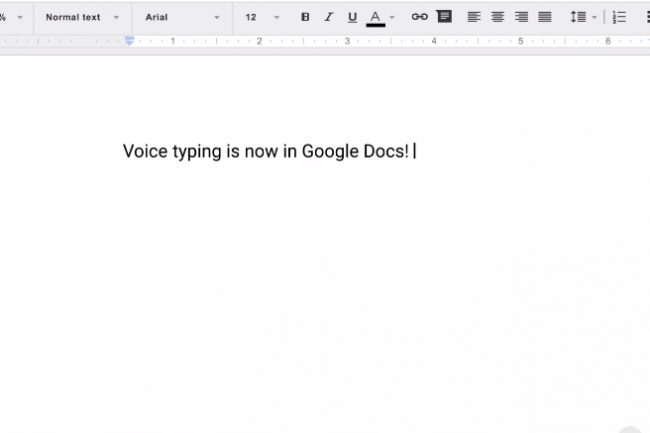 La dicte vocale arrive dans Google Docs.