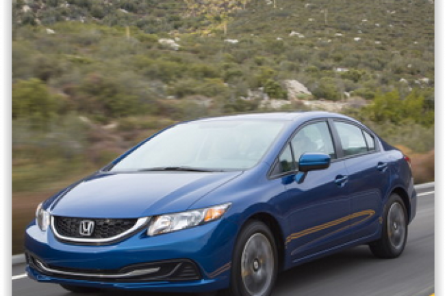 Les modles Civic 2014 et 2015 sont concerns par le rappel effectu par Honda sur 143 000 vhicules aux Etats-Unis. (crdit : D.R.)