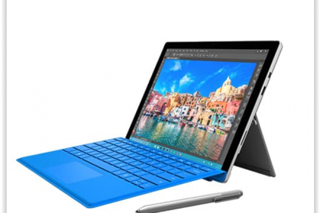 L'effet d'attente sur la Surface Pro 4, en vente le 26 octobre, a ngativement pes sur les ventes de tablettes Microsoft sur le trimestre coul. (crdit : D.R.)