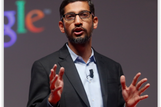 Sundar Pinchai, CEO de Google, voit sans doute d'un bon oeil la fusion entre Chrome OS et Android, tant en termes d'unification de ses développements que de continuité d'usage multiplateformes  apportée aux utilisateurs. (crédit : D.R.)