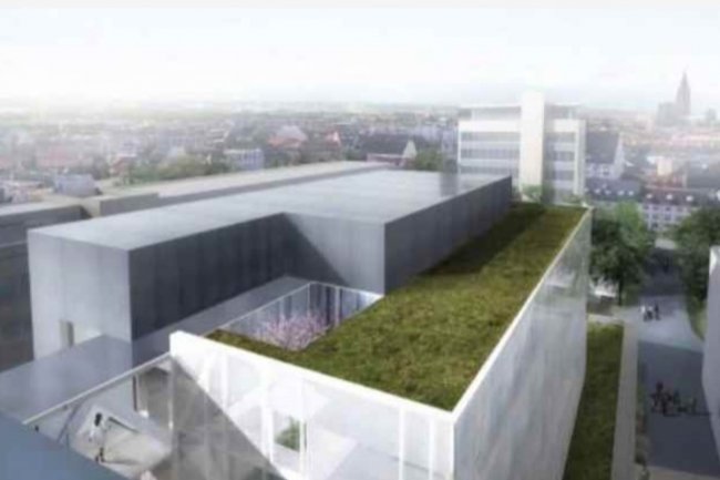 Le projet d'extension de l'Institut des Sciences et d'Ingénierie Supramoléculaire (ISIS) de l'Université de Strasbourg. (crédit : D.R.)