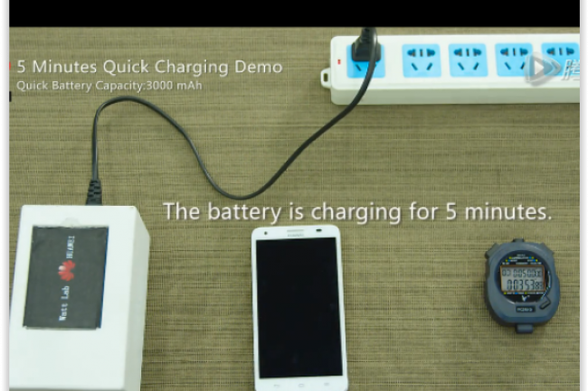 Huawei a présenté un prototype de batterie tirant parti d'atomes de graphite greffés au niveau de l'anode. (crédit : D.R.)