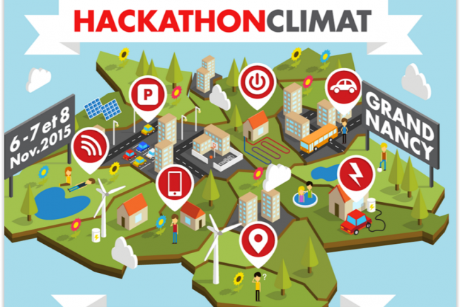 A l'occasion du Hackathon Climat, les quipes de 4 Fantasgeek, Carbon Bike, Interville et Tama ont t distingues. (crdit : D.R.)
