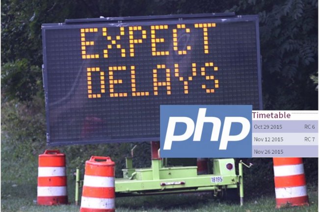 Attendue pour la fin de la semaine dernire, la version 7.0.0 du langage PHP ncessite encore d'tre peaufine. (crdit photo : Tom Woodward)