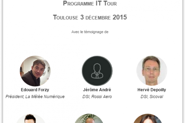 La rdaction du Monde Informatique vous donne rendez-vous  Toulouse le 3 dcembre prochain. (crdit : D.R.)