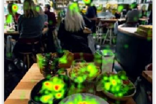 Une tude a t mene avec des lunettes occulomtriques pour analyser le parcours visuel client dans un restaurant. (crdit : D.R.)