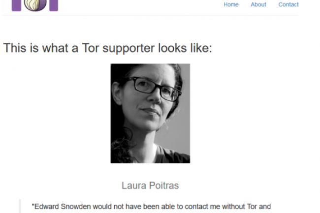 Pour inviter les internautes  financer son developpement, le projet Tor a dcid de faire appel au crowdfunding avec l'aide de la journalsite Laura Poitras.