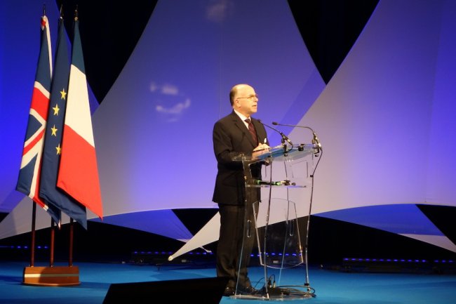 Bernard Cazeneuve, ministre de l'Intérieur, a accueilli cette année le ministre britannique de la Sécurité au FIC 2016 à Lille.