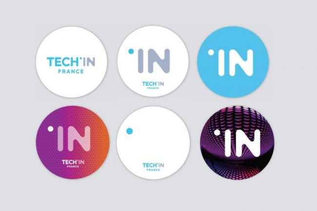 Le changement de nom de l'Afdel en Tech In France s'accompagne d'un nouveau logo qui peut se décliner sous plusieurs formes. (crédit : D.R.)