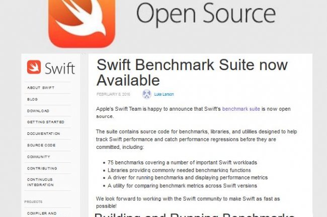 L'quipe Swift d'Apple invite les dveloppeurs  utiliser en open source sa suite Benchmark pour tester les rgressions de performances de leurs applications. (crdit : D.R.)