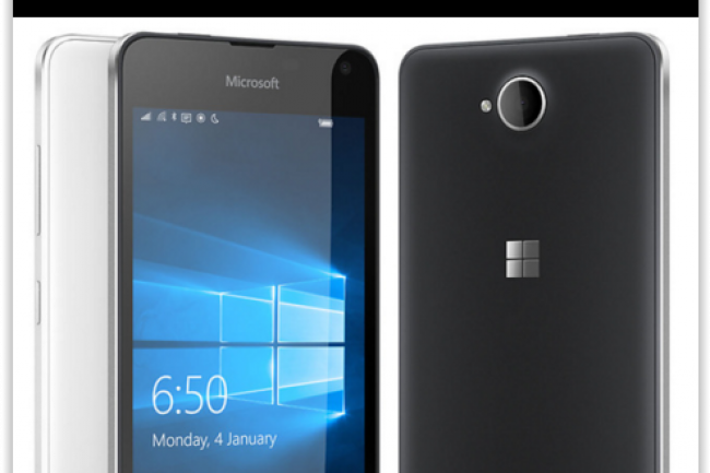 Avec son Lumia 650, Microsoft vise le march des entreprises dsireuses de squiper en smartphones Windows 10  faible cot. (crdit : D.R.)