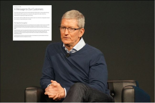 Tim Cook, CEO d'Apple, vient d'crire une lettre pour s'expliquer sur son refus d'obtemprer  l'ordre reu d'aider le FBI dans une enqute terroriste. (crdit : Blair Hanley Frank)