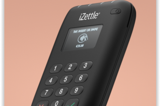 Disponible à 79€ HT, le Pro Contactless de Izettle permet d'encaisser des clients en utilisant, notamment, Apple Pay ou Android Pay avec une comission oscillant entre 2.75% et 1.5% prélevée par le fabricant suédois. (Crédit D.R)