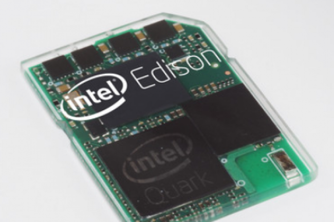 La carte de dveloppement Edison d'Intel taille pour les bjets connects. (crdit : D.R.)
