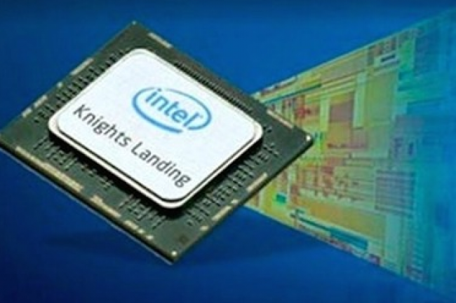 La puce Xeon Phi Knight's Landing d'Intel arrive avec des modles ddis au machine learning. (crdit : D.R.)