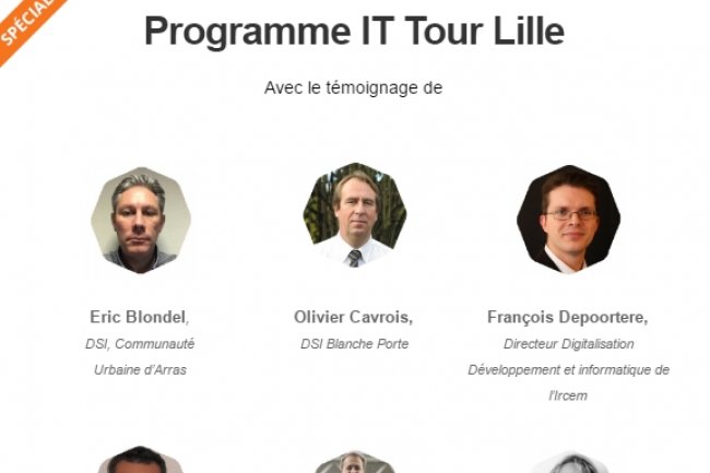 L'IT Tour Lille se droulera le 16 novembre prochain. Inscrivez-vous ! (crdit : D.R.)