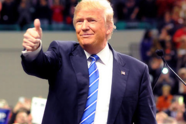 Donald Trump est devenu le 45e président des Etats-Unis le 8 novembre 2016. (crédit : Gage Skidmore/Trump Campaign)