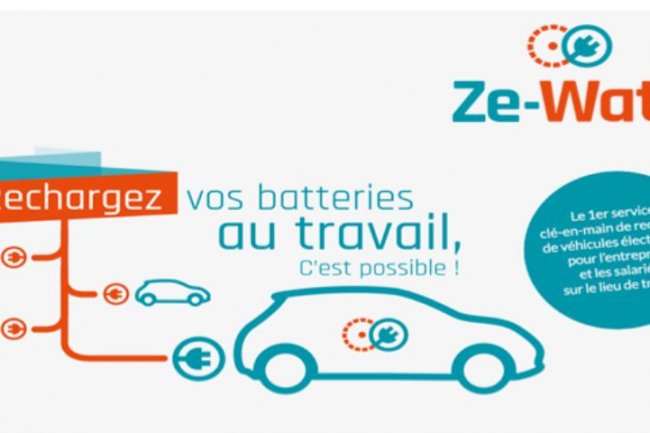 La start-up Ze-Watt a été récompensée pour son service de recharge pour véhicules électriques lors du Marathon des créatifs. (Crédit : D.R.)   