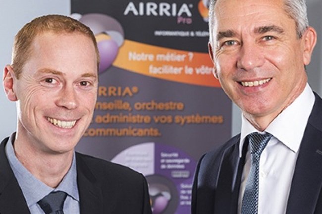 Antoine Jouve-Dreano ( droite) et Olivier Coin ont co-fond Airria en 2005. Ils axent aujourd'hui leur stratgie sur les objets connects. 