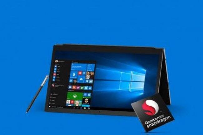 Une vido de Microsoft montre une prversion de Windows 10 Enterprise tournant sur une puce Snapdragon de Qualcomm avec des apps x86 Win 32 et UWP comme Photoshop ou Office.