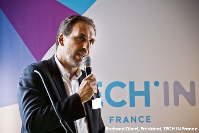 Bertrand Diard, prsident de Tech In France, a prsent cette semaine des propositions sur la chane de financement pour soutenir le dveloppement des acteurs du numrique en France. (crdit : D.R.)