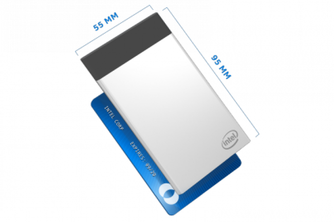 Pour connecter ce PC au format carte de crdit, Intel a dvelopp un connecteur USB-C Extension qui prend en charge les flux USB et HDMI. (Crdit Intel)
