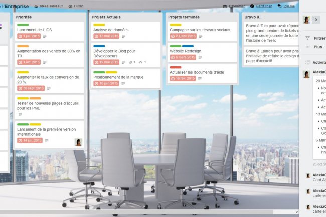 Avec Trello (ci-dessus), Atlassian ajoute un outil de collaboration visuelle  sa panoplie de fonctionnalits optimisant la productivit en quipe.