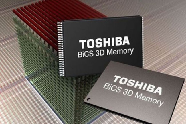 En 2015, Toshiba collaborait avec SanDisk sur la fabrication de flash 3D. Il pourrait revendre une part de son activit semiconducteurs  Western Digital, lacqureur de SanDisk. Crdit: D.R. 