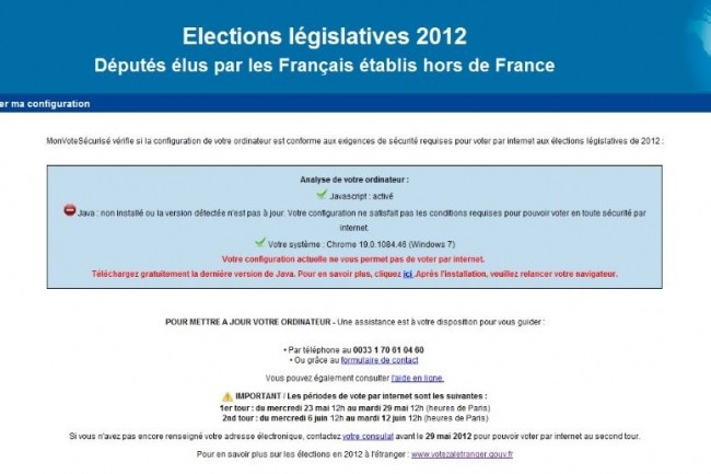 Contrairement  2012, les Franais de l'tranger ne pourront pas voter en ligne aux lections lgislatives. (crdit : D.R.)