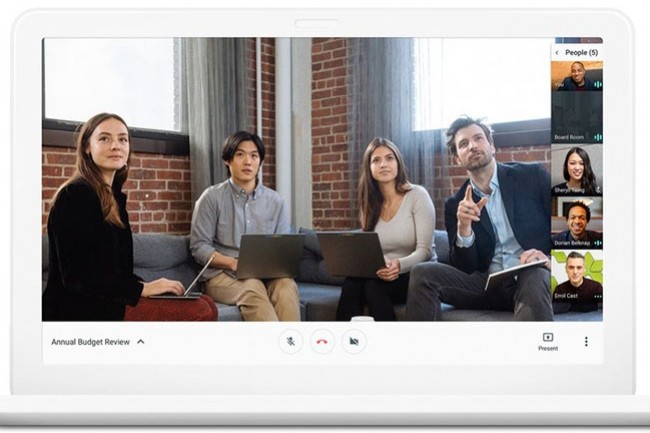 Avec Hangouts Meet, Google propose de mettre en place des visio-confrences regroupant jusqu' 30 participants. (crdit : D.R.)