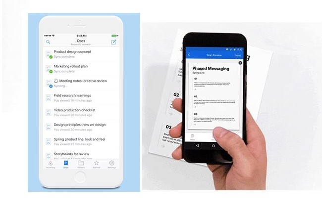 A peine sortie de sa bta, l'application de collaboration bureautique Dropbox Paper (dsormais en 20 langues) s'enrichit d'un mode de travail hors connexion et ajoute le scan de document  sa version Android.