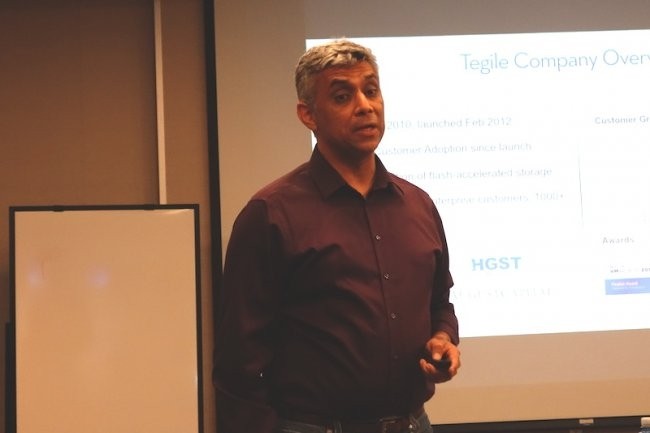 Rohit Kshetrapal, CEO et fondateur de Tegile, que nous avions rencontr en 2014  Newark. (Crdit S.L.)