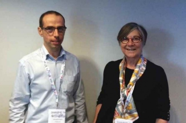 De droite  gauche : Lydie Verdier, contrleur de gestion, responsable des mises en places SAP au Groupe Cervin et Hyacinthe du Rau, chef de projet chez PASPAS-KPF. (crdit : B.L.)