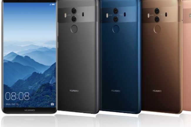 Le Mate 10 Pro de Huawei sera disponible en France ds novembre au prix  de 799 euros. Crdit. D.R. 