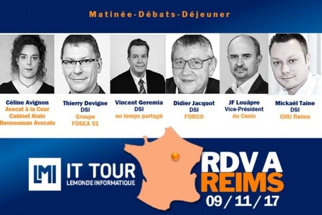 Les intervenants de l'IT Tour Reims du 9 novembre 2017. (crdit : D.R.)