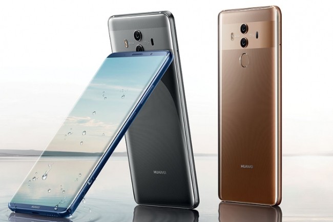 Le Mate 10 Pro de Huawei a t galement conu pour se frotter au Galaxy Note 8 de Samsung et  l'iPhone 8 Plus d'Apple. (Crdit D.R.)