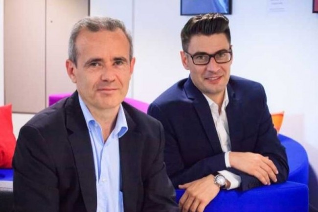 Philippe Michon,  gauche, et Alexander Heinrich,  droite, les co-pilotes de la DSI d'Allianz France. (crdit : Alexia Perchant)