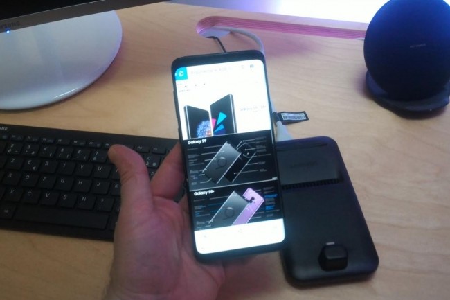 Le Galaxy S9 est un smartphone agréable à prendre en mains et se montre particulièrement réactif. (crédit : D.F.)