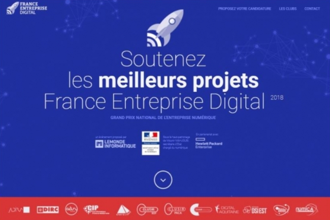 Venez voter pour les meilleurs projets IT et numériques de France dans les catégories Start-up et Transformation de France Entreprise Digital 2018. (crédit : D.R.)