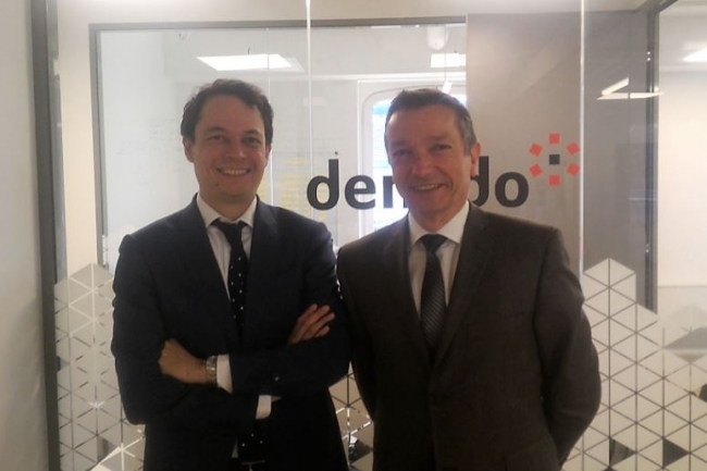 Propuls  la tte de l'activit EMEA de Denodo en tant que directeur rgional, Olivier Tijou ( gauche) est charg de doper le business et d'tendre le rseau de partenaires de la socit dirige par Angel Via ( droite), CEO. (crdit : D.F.)