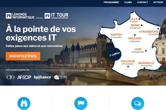 L'IT Tour, le tour de France de la rdaction du Monde Informatique, revient  votre rencontre pour la 7e anne conscutive. (crdit : LMI)