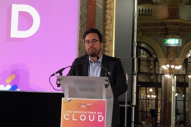 Trois types de cloud à venir pour les besoins de l'Etat a indiqué ce matin Mounir Mjahoubi, secrétaire d'Etat au Numérique à la CloudWeek. (crédit D.R.)