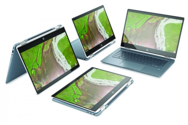 De type deux-en-un, le Chromebook x360 ce HP se positionne sur le segment premium comme le Google Pixel. (Crdit HP)