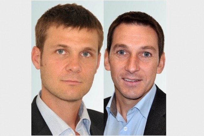 Christian Michaelis (à gauche) et Hervé Malinge sont à l'origine d'Ioocx, soutenu dès ses premiers pas par Nextedia. (Crédit : Ioocx)