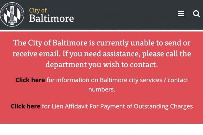 Le maire de Baltimore commence à envisager de payer les 100 000 € de rançon afin de débloquer sa ville, au point mort depuis trois semaines. (Crédit : D. R.)