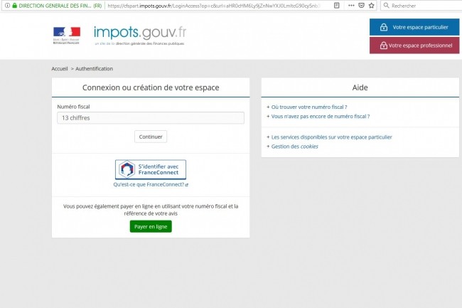 Bercy dit avoir mis en oeuvre des mesures permettant d'viter tout impact fiscal pour les usagers concerns par l'accs frauduleux  leur espace personnel. (Crdit : DGFiP)