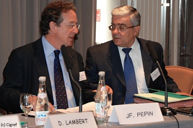 Didier Lambert ( gauche)  ct de Jean-Franois Ppin ( droite),  lpoque dlgu gnral du Cigref. 
