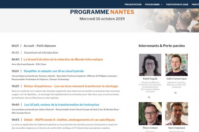 L'IT Tour  Nantes va se drouler  Nantes  la CCI le 16 octobre 2019 en matine. (crdit : LMI)